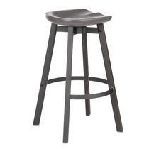 Tabouret de bar contemporain / en bois /...