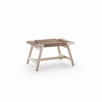 Table d'appoint contemporaine / en cuir...