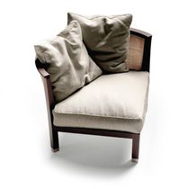 Fauteuil contemporain / en bois massif /...