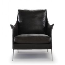 Fauteuil contemporain / en métal / en tissu...