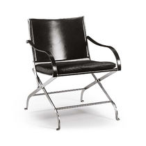 Fauteuil contemporain / en métal / en tissu...