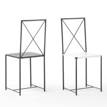 Chaise contemporaine / en cuir / en métal...