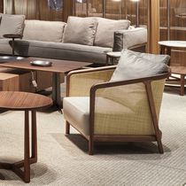 Fauteuil contemporain / en tissu / en cuir...