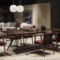Table à manger contemporaine / en bois massif...