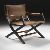 Fauteuil contemporain / en bois massif /...