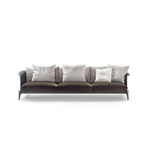 Canapé contemporain / en tissu / en cuir...