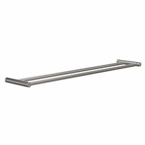 Porte-serviettes 2 barres / mural / en inox
