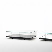 Table basse contemporaine / en verre / rectangulaire...