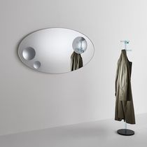 Miroir mural / contemporain / rond / ovale