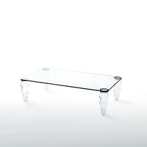 Table basse contemporaine / en verre laqué...