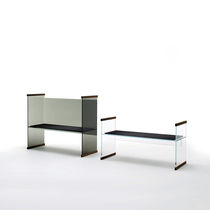 Banc contemporain / en bois / en verre /...