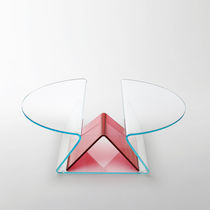 Table basse contemporaine / en cristal /...