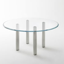 Table contemporaine / en cristal / ronde...