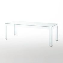 Table à manger contemporaine / en verre...