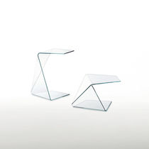 Table d'appoint contemporaine / en verre...