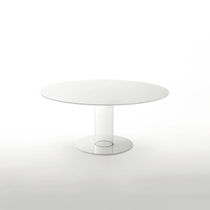 Table à manger contemporaine / en verre...