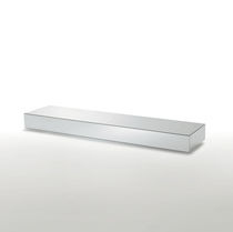 Table basse contemporaine / en verre / rectangulaire