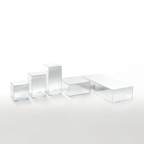 Table basse contemporaine / en verre / rectangulaire...