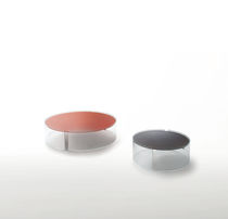 Table basse contemporaine / en verre / ronde...