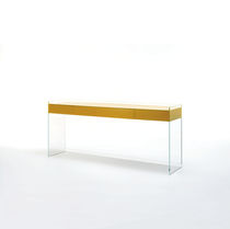 Console contemporaine / en verre / rectangulaire...