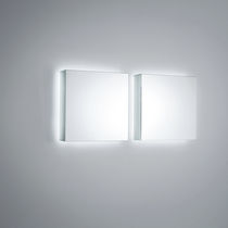 Miroir mural / contemporain / carré / lumineux