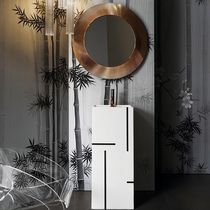 Miroir mural / contemporain / rond / en...