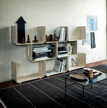 Étagère modulable / contemporaine / en chêne...