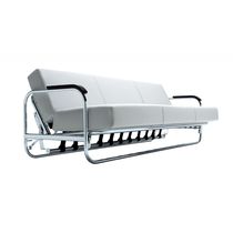 Canapé lit / contemporain / blanc / en tissu