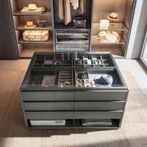 Commode contemporaine / en bois / en verre