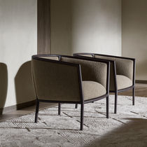 Fauteuil contemporain / en cuir / en hêtre...
