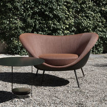Fauteuil design original / en tissu / bleu...