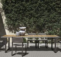 Table à manger contemporaine / en teck /...