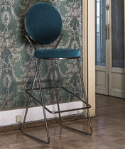 Chaise de bar Art Déco / en tissu / en acier...