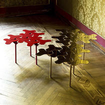 Table basse design original / en tôle d'acier...