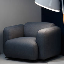 Fauteuil contemporain / en tissu / en acier...