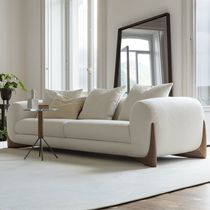 Canapé contemporain / blanc / noir / bleu