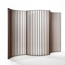 Paravent contemporain / en noyer / 3 panneaux...