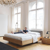 Lit double / contemporain / avec tête de...