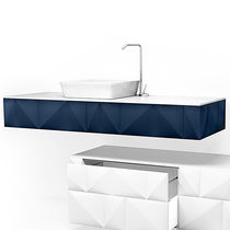 Meuble vasque suspendu / en bois / contemporain...