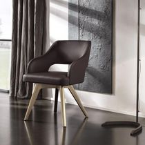 Chaise contemporaine / en fer / tapissée...