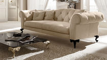 Canapé classique / beige / en tissu / en...