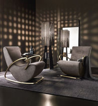 Fauteuil contemporain / en cuir / en tissu...