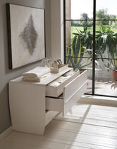 Commode contemporaine / en chêne / en métal...