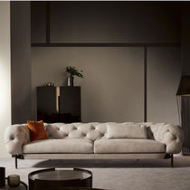 Canapé contemporain / beige / en tissu /...