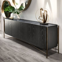 Buffet contemporain / bois / en marbre /...