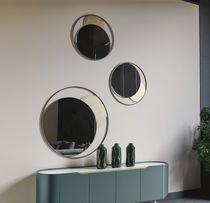 Miroir mural / contemporain / rond / en...