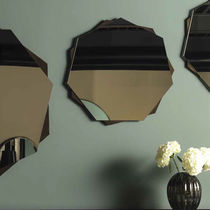 Miroir mural / contemporain / en métal /...