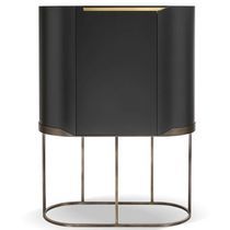 Meuble bar contemporain / en verre / en...