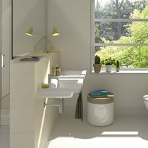 Vasque suspendue / en céramique / avec porte-serviettes...