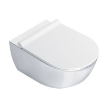 WC suspendu / en céramique / sans bride
